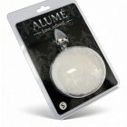 Анальная пробка ALUME, S, металлическая серебристая с белым пушком, 7 х 2,8 см вид 10