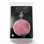 Анальна пробка з візерунком ALUME, S, металева синя з рожевим пушком, 7 х 2,8 см вид 3