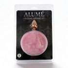 Анальная пробка ALUME, S, металлическая золотистая с розовым пушком, 7 х 2,8 см вид 3