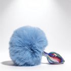 Анальна пробка з візерунком ALUME, S, металева синя з блакитним пушком, 7 х 2,8 см вид 6