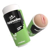 Портативний мастурбатор вагіна CRUSHIOUS FAPPUCINO у вигляді стаканчика кави, з кришкою