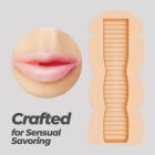 Портативный мастурбатор рот CRUSHIOUS FAPPUCINO в виде стаканчика кофе, с крышкой вид 7