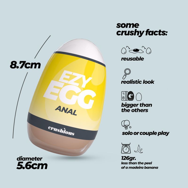 Мастурбатор-яйцо, анал CRUSHIOUS EZY EGG THE Anal, реалистичный вид 10