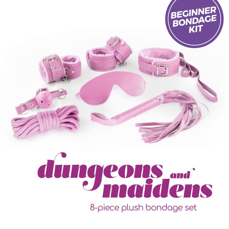 Комплект для БДСМ CRUSHIOUS Dungeons & Maidens рожевий, 8 предметів вид 4