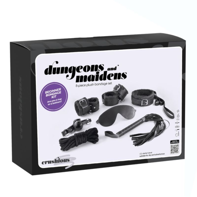 Комплект для БДСМ CRUSHIOUS Dungeons & Maidens чорний, 8 предметів вид 2