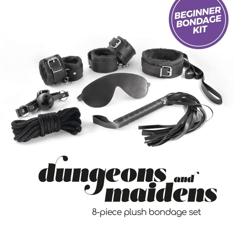 Комплект для БДСМ CRUSHIOUS Dungeons & Maidens чорний, 8 предметів вид 4