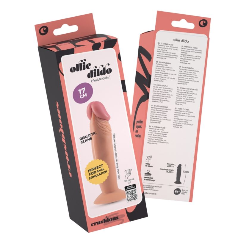 Фалоімітатор реалістичний CRUSHIOUS Ollie на присосці, 17 х 3,7 см вид 3