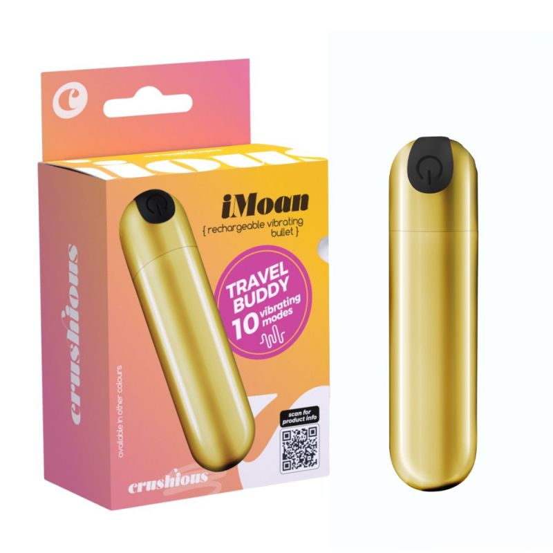 Віброкуля CRUSHIOUS iMoan, 10 режимів, золотистий, 7,6 см вид 2