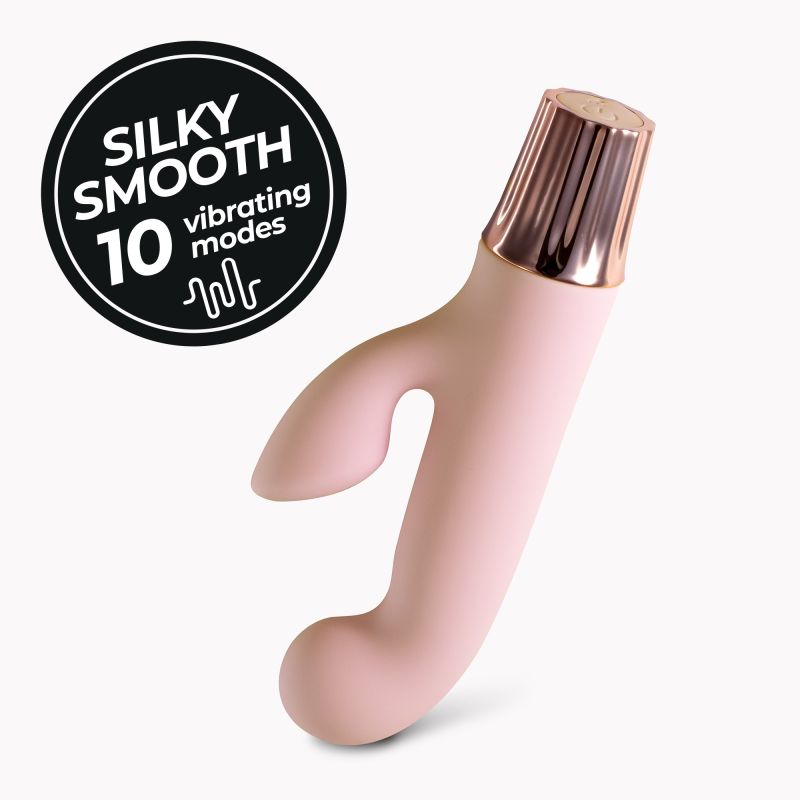 Вибратор-кролик CRUSHIOUS Mellow Cony, розовый, 13,5 х 2,5 см вид 5