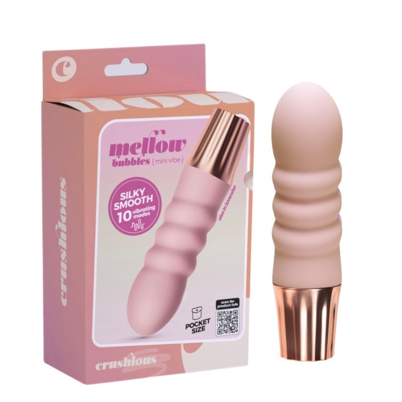 Міні-вібратор CRUSHIOUS Mellow Bubbles, рожевий, 11 х 2,8 см вид 2
