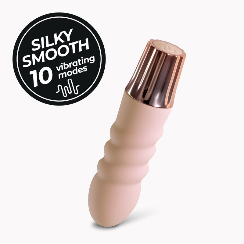 Міні-вібратор CRUSHIOUS Mellow Bubbles, рожевий, 11 х 2,8 см вид 4