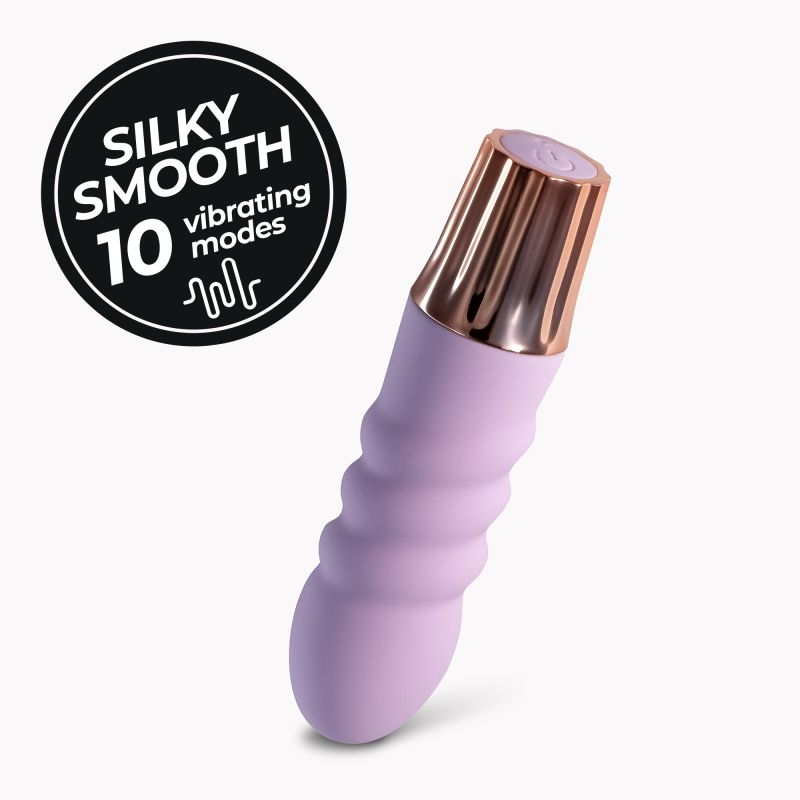 Міні-вібратор CRUSHIOUS Mellow Bubbles, лавандовий, 11 х 2,8 см вид 10