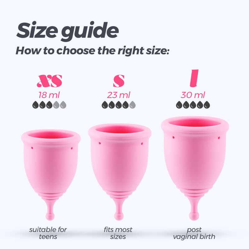 Набор менструальных чаш CRUSHIOUS Minerva, S и L, с чехлом и очистителем игрушек, 150 мл вид 12