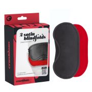 Набор из 2 масок для глаз CRUSHIOUS, чёрная и красная