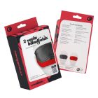 Набор из 2 масок для глаз CRUSHIOUS, чёрная и красная вид 3