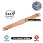 Фалоимитатор двусторонний SilexD двойной плотности, бежевый, 38,5 х 3,9 см вид 3