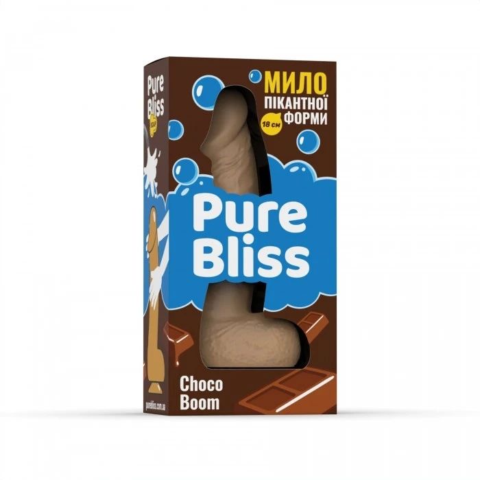 Мило у формі пеніса Pure Bliss Choco Boom з ароматом шоколаду, бежеве, 18 см вид 8