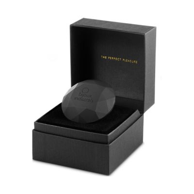 Вибратор для клитора Bijoux Indiscrets Diamond в форме алмаза, черный, 6,5 см
