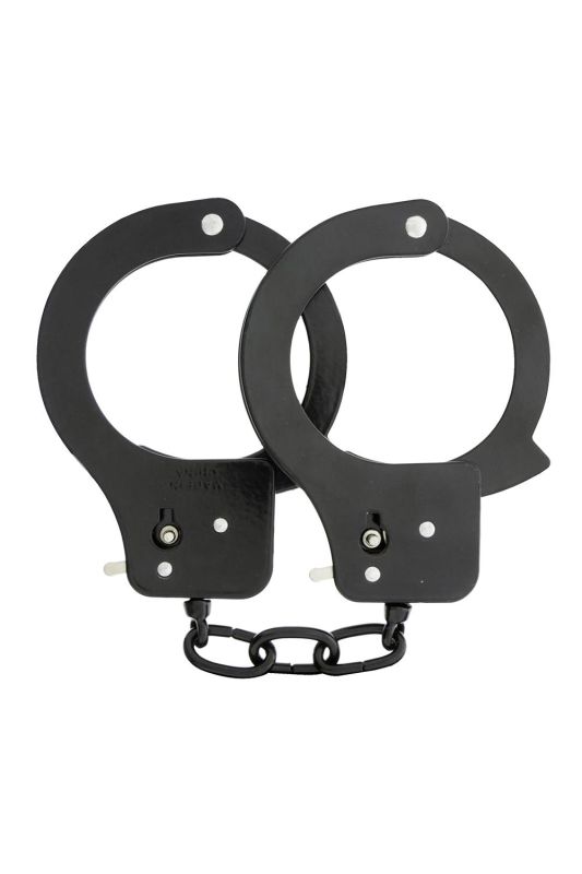 Наручники металеві Dream toys BondX cuffs, чорні вид 3