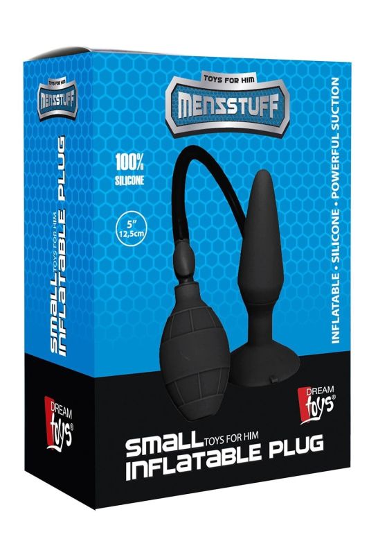 Анальний плаг розширювач із накачуванням Dream Toys Menzstuff Small Inflatable Plug чорний вид 2