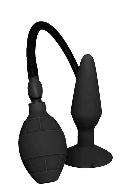 Анальний плаг розширювач із накачуванням Dream Toys Menzstuff Small Inflatable Plug чорний вид 3