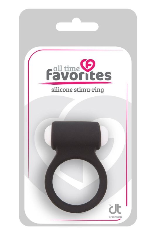 Ерекційне кільце зі знімною віброкулею Dream Toys All Time Favorites чорне вид 2