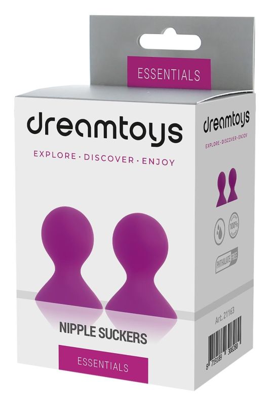 Вакуумні стимулятори на соски Dream Toys Pleasure Pumps Nipple Suckers рожеві вид 2