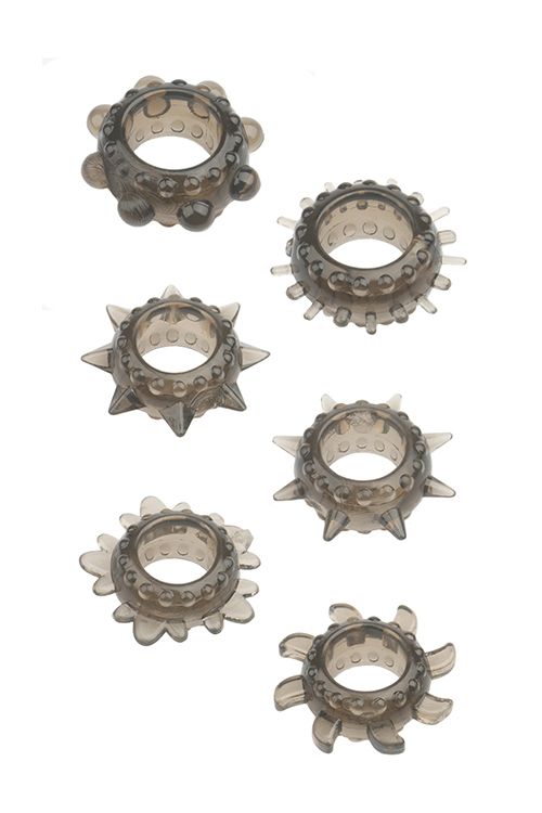 Набір ерекційних кілець Dream Toys MenzStuff Ring Set чорні вид 3