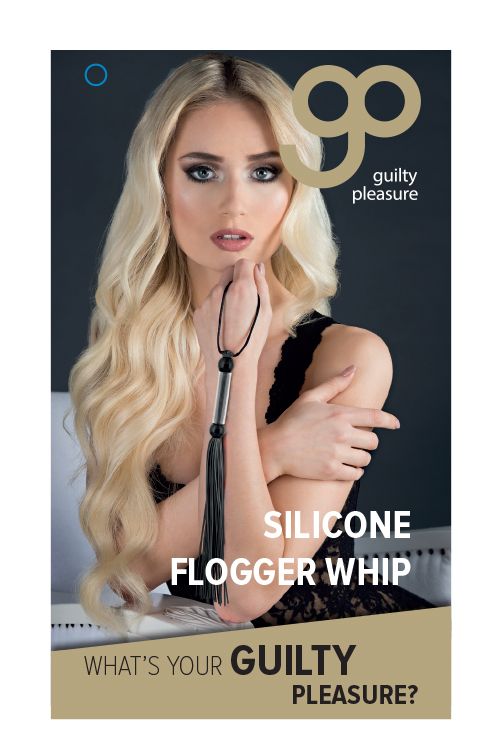 Флогер GP SILICONE FLOGGER WHIP BLACK вид 4