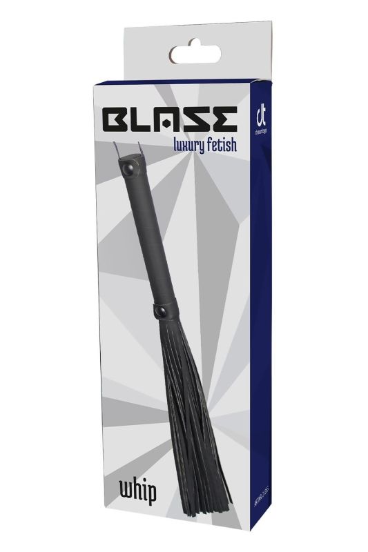 Флоггер с петлей Dream toys BLAZE Luxury Fetish черный вид 2