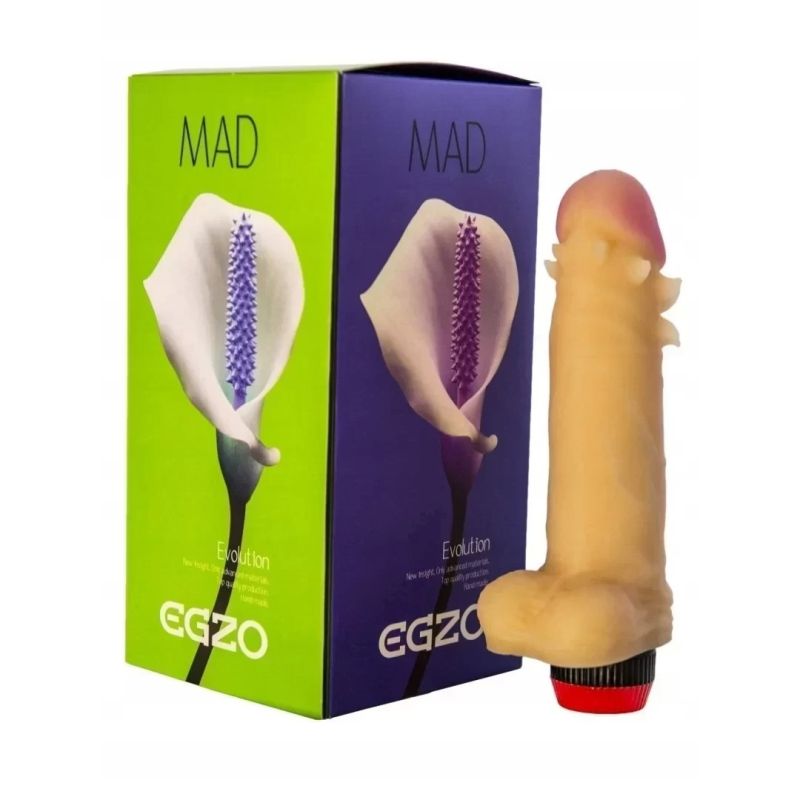 Вібратор із вусиками EGZO MAD Ciberskin Special Lover на батарейках вид 2