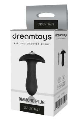 Анальна пробка з віброкулею Dream Тoys Еssentials чорна