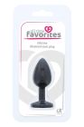 Анальна пробка Dream Toys All Time Favorites чорна з фіолетовим каменем вид 2