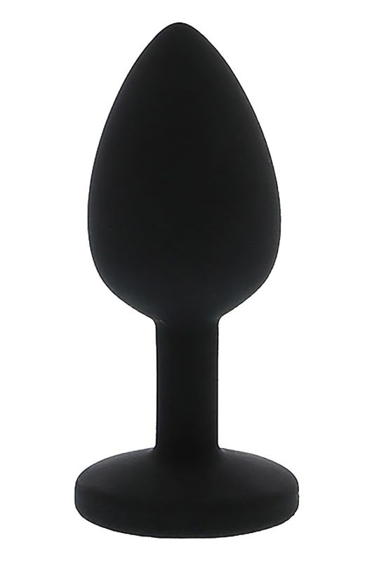 Анальна пробка Dream Toys All Time Favorites чорна з фіолетовим каменем вид 4