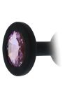 Анальна пробка Dream Toys All Time Favorites чорна з фіолетовим каменем вид 5
