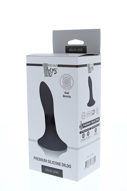 Фалоімітатор анальний Термоактивний Dream Тoys Solid Love чорний вид 2