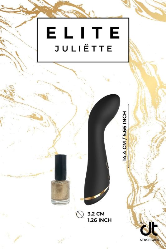 Вібромасажер для точки G Dream Toys Elite Juliette чорний вид 7