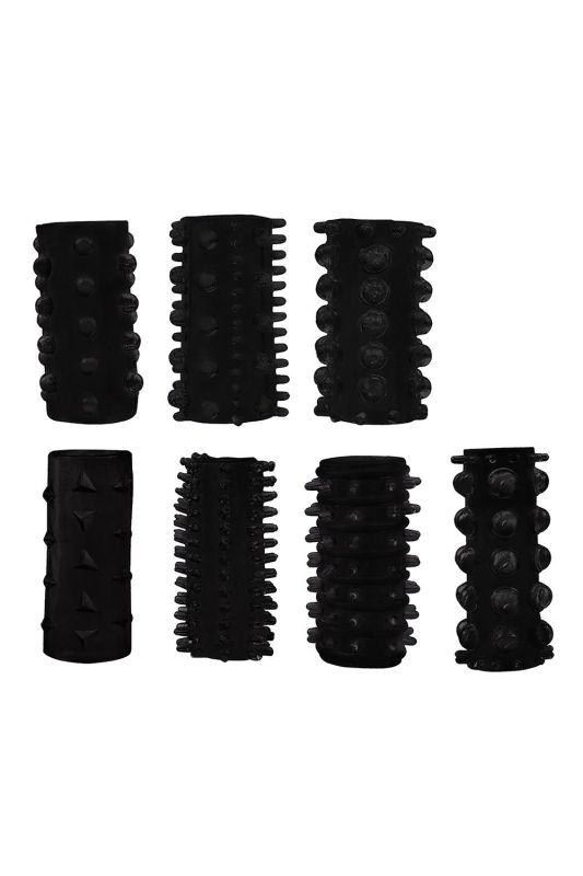 Насадки на пеніс DreamToys All Time Favorites, набір, чорного кольору вид 3