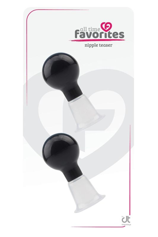 Стимулятори-помпи для сосків Dream Toys All Time Favorites чорно-прозорі вид 2