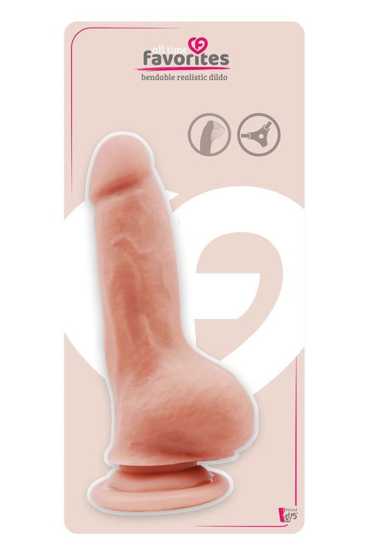 Фаллоимитатор ALL TIME FAVORITES BENDABLE DILDO FLESH вид 3