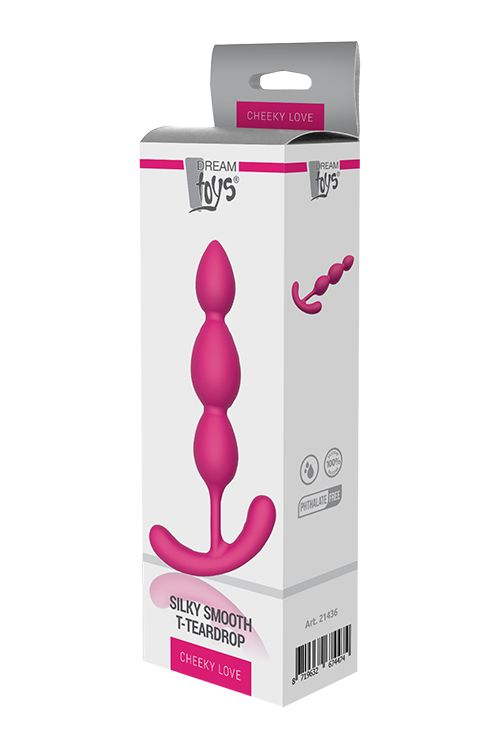 Анальный плаг CHEEKY LOVE SILKY SMOOTH T-TEARDROP вид 3