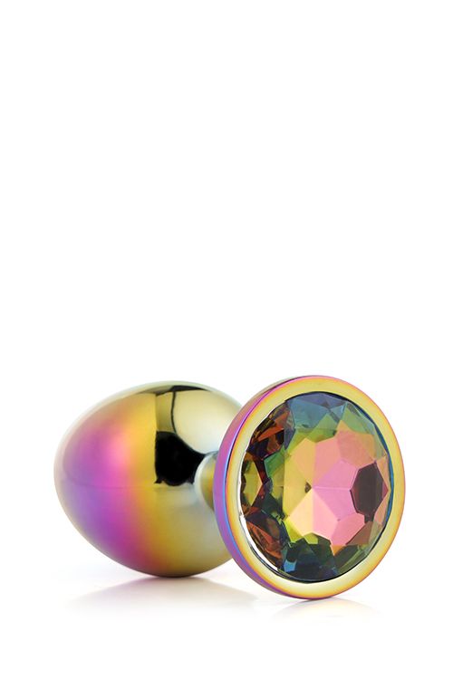 Dt21781 Райдужна анальна пробка GLEAMING LOVE MULTICOLOUR PLUG SMALL вид 5