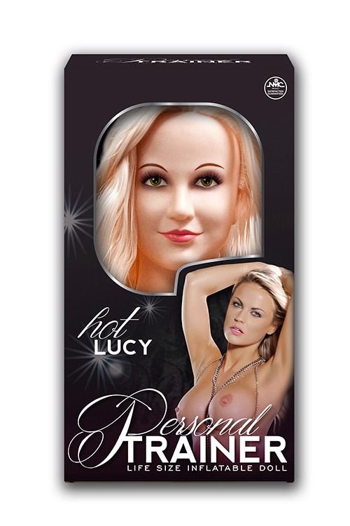 Секс-кукла надувная 3D с двумя отверстиями NMC Hot Lucy Personal Trainer с вибропулей в комплекте вид 8