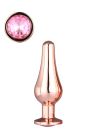 DT21826 анальна пробка конічної форми Dream Toys GLEAMING LOVE ROSE GOLD PLEASURE PLUG S вид 2