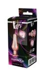 DT21826 Анальная пробка конической формы Dream Toys GLEAMING LOVE ROSE GOLD PLEASURE PLUG S вид 3