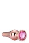 DT21826 анальна пробка конічної форми Dream Toys GLEAMING LOVE ROSE GOLD PLEASURE PLUG S вид 5