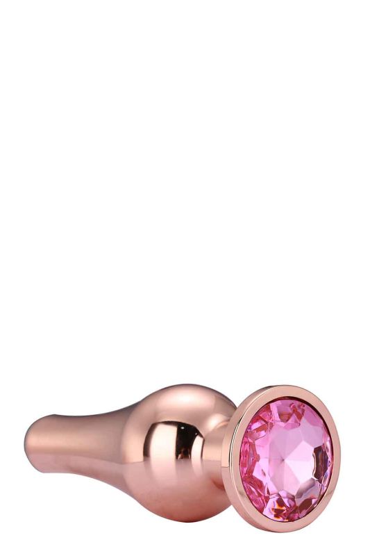 DT21826 анальна пробка конічної форми Dream Toys GLEAMING LOVE ROSE GOLD PLEASURE PLUG S вид 5
