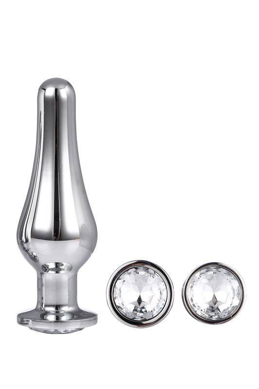 Набор анальных пробок конической формы Dream Toys GLEAMING LOVE PLEASURE SET SILVER вид 5