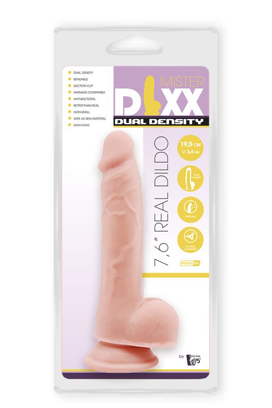 Фалоімітатор з подвійною щільністю Mr. DIXX 7.6INCH DUAL DENSITY DILDO вид 3