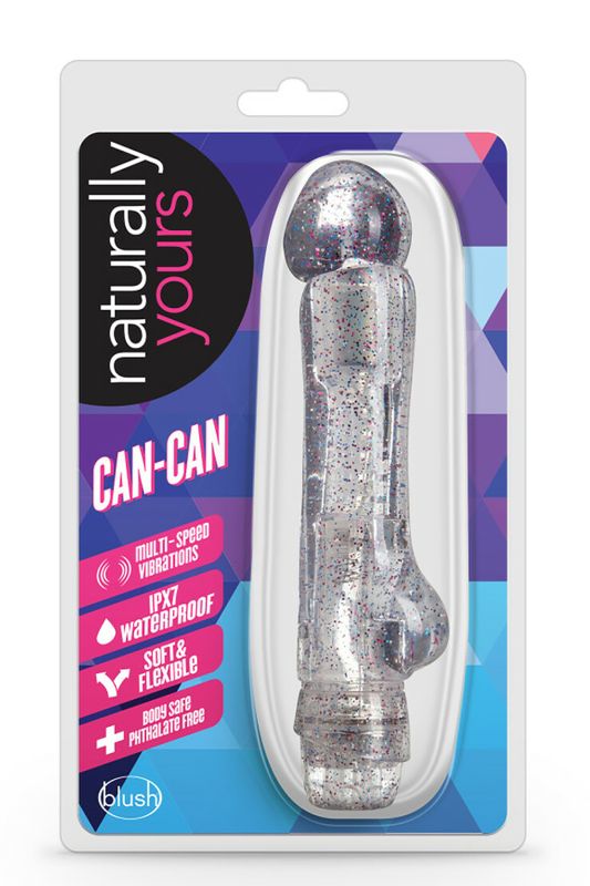 Вібратор гелевий Blush Naturally Yours Can-Can Clear вид 3